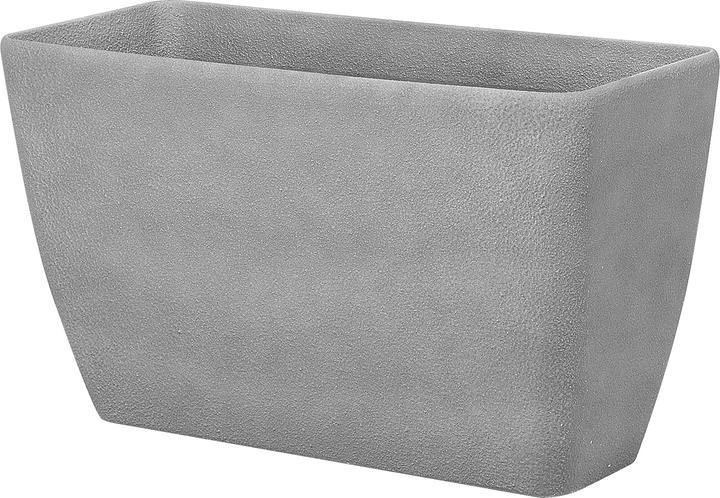 Actual product image Beliani Flowerpot Set of 2 grey rectangular 74 x 32 x 45 cm BARIS (74 cm)