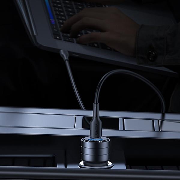 Actual product image Usams Ład. sam. C36 USB+USB-C 95W Fast Charge fioletowy/purple CC176CC02 (US-CC176)