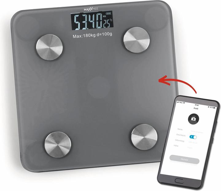 Produktbild Maxxmee Körperanalyse-Waage (180 kg)
