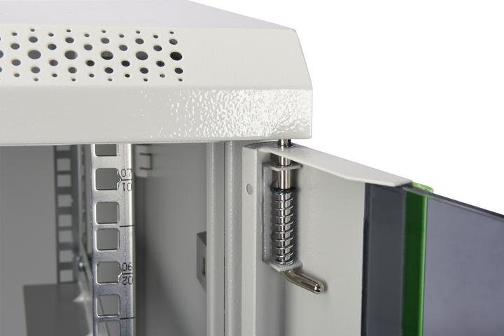 Actual product image Digitus 48.3cm 19inch wall cabinet 9HE SoHoline RAL7035 grey without shelf 505mmx600mmx450mm (9 RU, 19 inch rack)