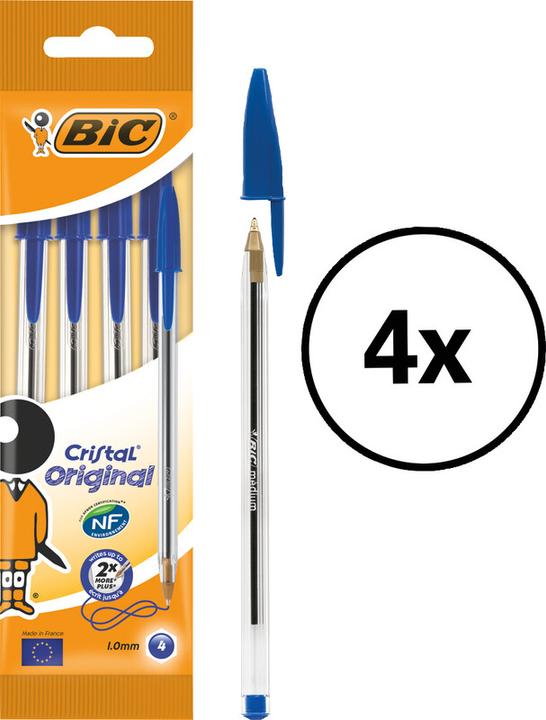 Produktbild Bic Cristal NF (Transparent, 4 x)