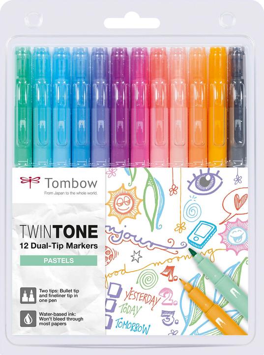 Actual product image Tombow TwinTone (Multicoloured, 12 x)