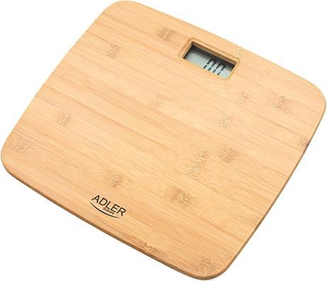 Actual product image Adler Bathroom Bamboo Scale AD 8173 Maximum weight (capacity) 150 kg, Accuracy 100 g (150 kg)