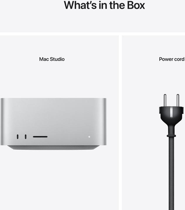 Immagine prodotto Apple Mac Studio (M1 Ultra, 64 GB, 1000 GB, Apple M1 Ultra 48-Core)