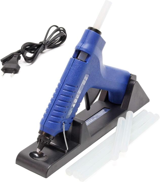 Actual product image Wiltec Hot Glue Gun Set in Transport Case, incl. Glue Sticks & Heating Station with 80W