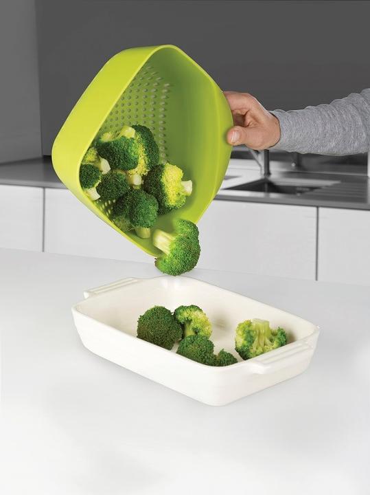 Actual product image Joseph Joseph Colander square, stackable, large, white, 19x20.5x11.4 cm (19.10 cm)