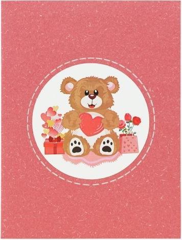Image du produit MU Classic Carte de voeux pop-up 3D - Ours d'amour (1 pcs)