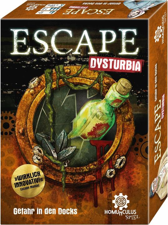 Immagine prodotto HOV200103 - ESCAPE Dysturbia: Danger in the Docks, gioco da tavolo (EN Edition) (Tedesco)