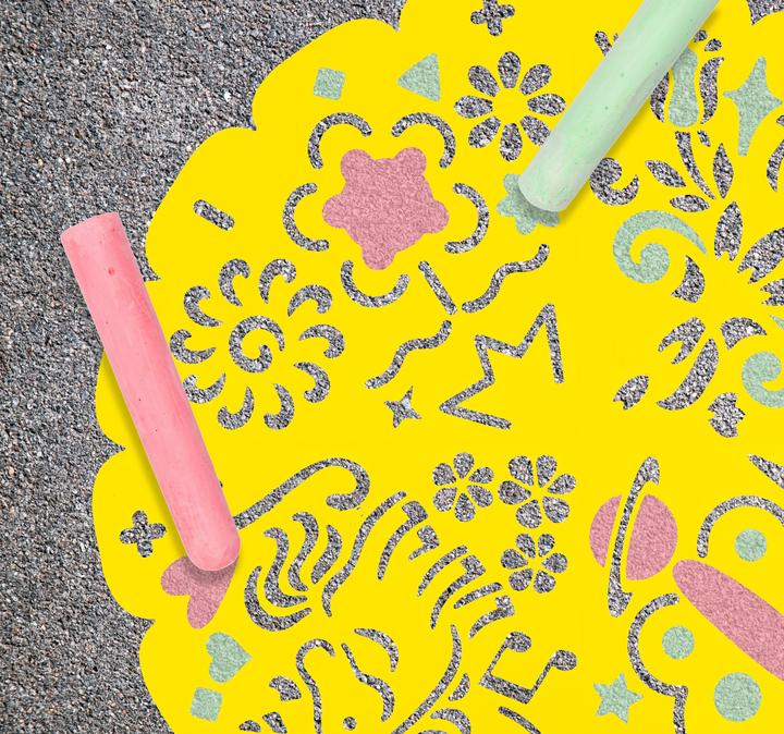 Productafbeelding Grafix Stoepkrijt Mandala