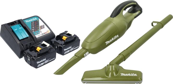 Image du produit Makita DCL 180 RG2O Aspirateur sans fil 18 V 0,65 l Olive Outdoor Adventure Series + 2x batterie 6,0 Ah +