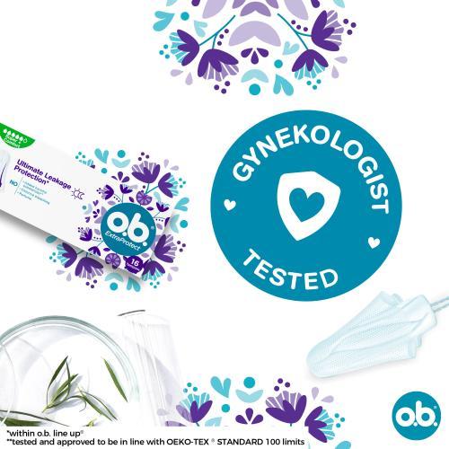 Actual product image o.b. Extra Protect Super Plus tampons - Variant: 16 ks (16 x, Regular)