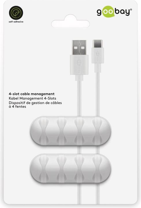 Actual product image Goobay Set of 2 Cable Management 4-Slots