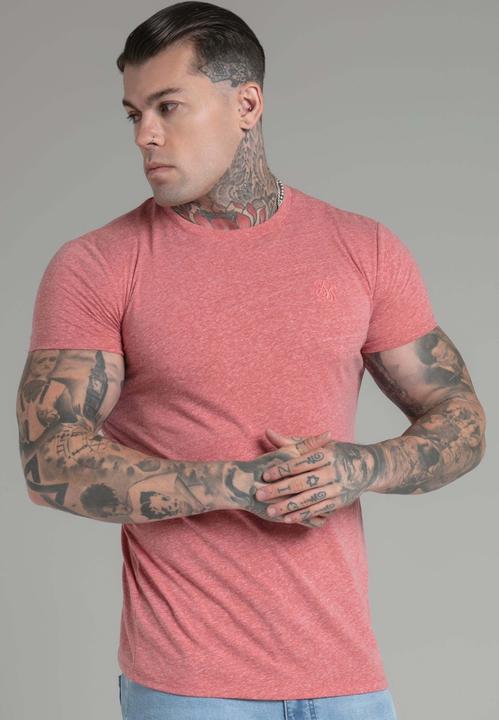 Siksilk T-Shirt Marl T-Shirt in Orange