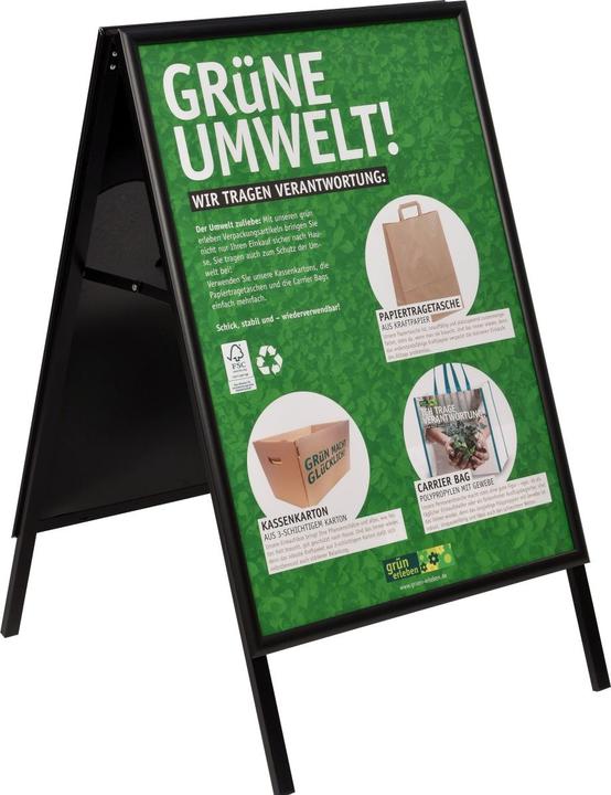 Produktbild Update Displays Kundenstopper silber DIN A1 2 Fächer (A1)