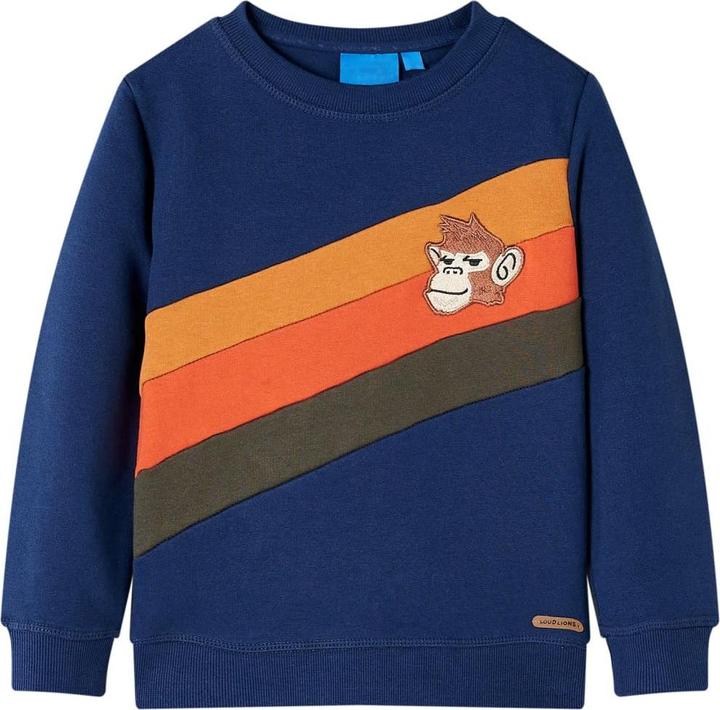 VidaXL Kinder-Sweatshirt Marineblau 116,Material: 92 % Baumwolle. 8 (116)