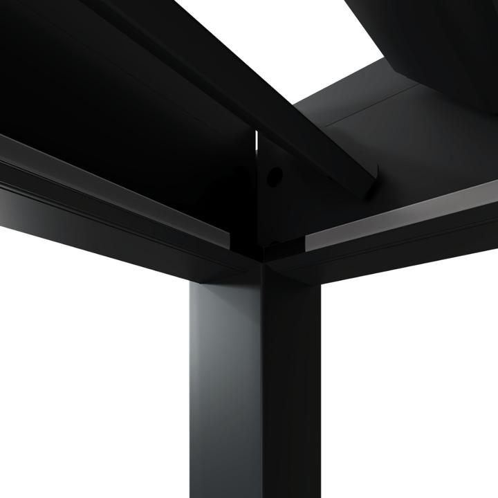 Actual product image Weide Electric pergola 4x6m anthracite with LED (600 cm, 400 cm)
