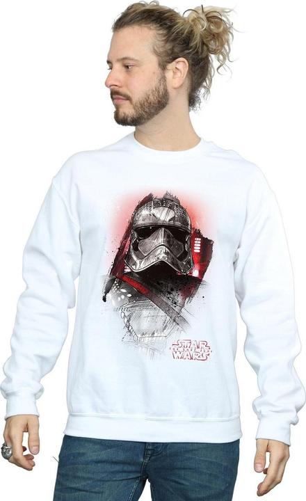 Actual product image Star Wars Mens The Last Jedi Captain Phasma Brushed Sweatshirt (XXL)