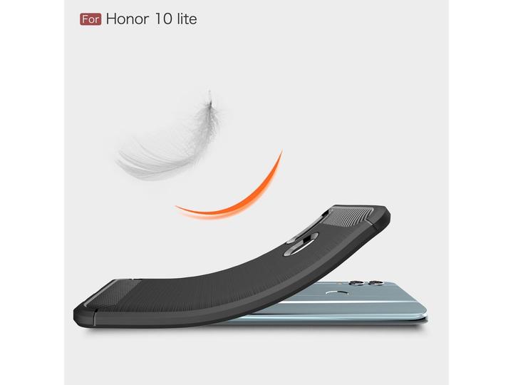 Produktbild Screenguard Honor 10 Lite Hülle Carbon Brushed Soft TPU (Honor 10 Lite)