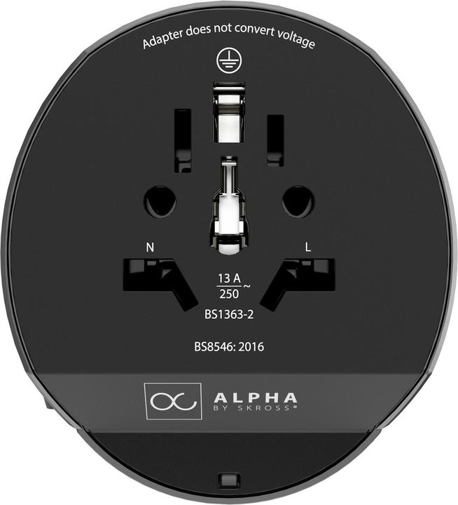 Actual product image Skross Alpha World travel adapter incl. hard case
