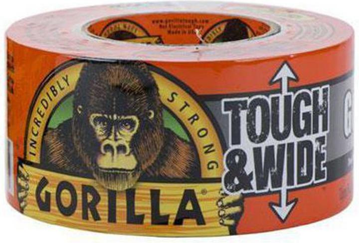 Actual product image Gorilla 3044300 Armor Tape, PE Adhesive Tape Black, 0.42mm x 73mm x 27m (73 mm)