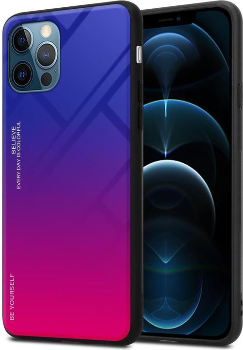 Actual product image Cadorabo TPU 2 colors glass cover (Apple iPhone 12 Pro Max)