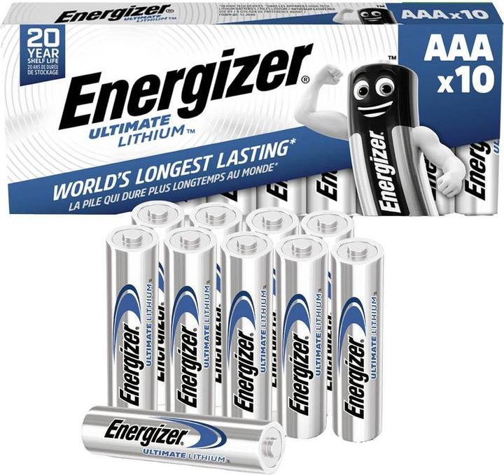 Produktbild Energizer Ultimate Lithium Micro (10 Stk., AAA, 1250 mAh)