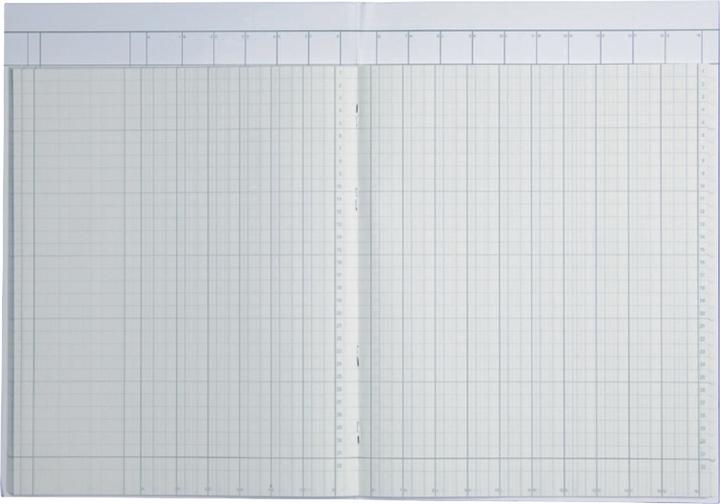 Produktbild König & Ebhardt Spaltenbuch DIN A4 hellblau/magenta 16 Spalten 40 Bl. (40 x)