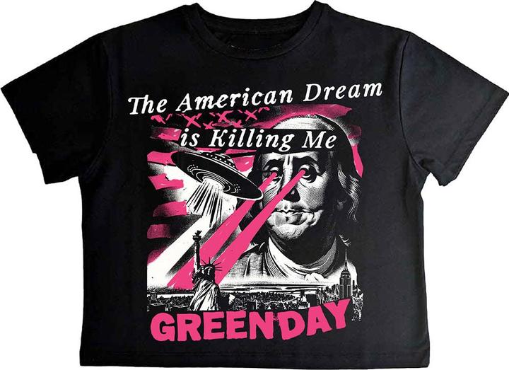 Green Day American Dream Crop Top (Girlie)