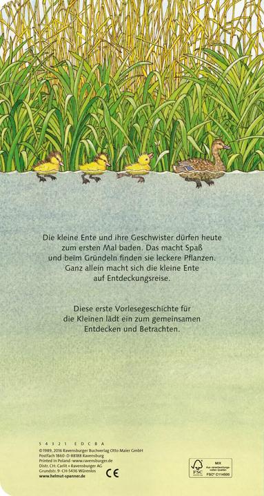 Immagine prodotto Ravensburger Ich bin die kleine Ente (Tedesco, Chiave per elmut, 2016)