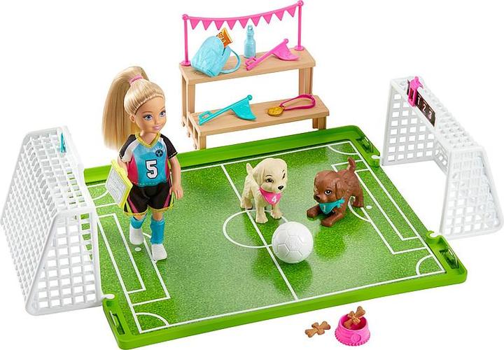 Produktbild Barbie „Traumvilla Abenteuer“ Chelsea Fussballerin Puppe und Spielset