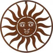 IKO Metall-Wanddekoration Sonne rost d=61,5cm, Materia