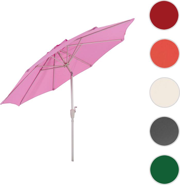 Immagine prodotto Swisshandel24 Ombrellone, ombrellone da giardino, Ø 3m inclinabile poliestere/alluminio 5kg - lilla (3 m)