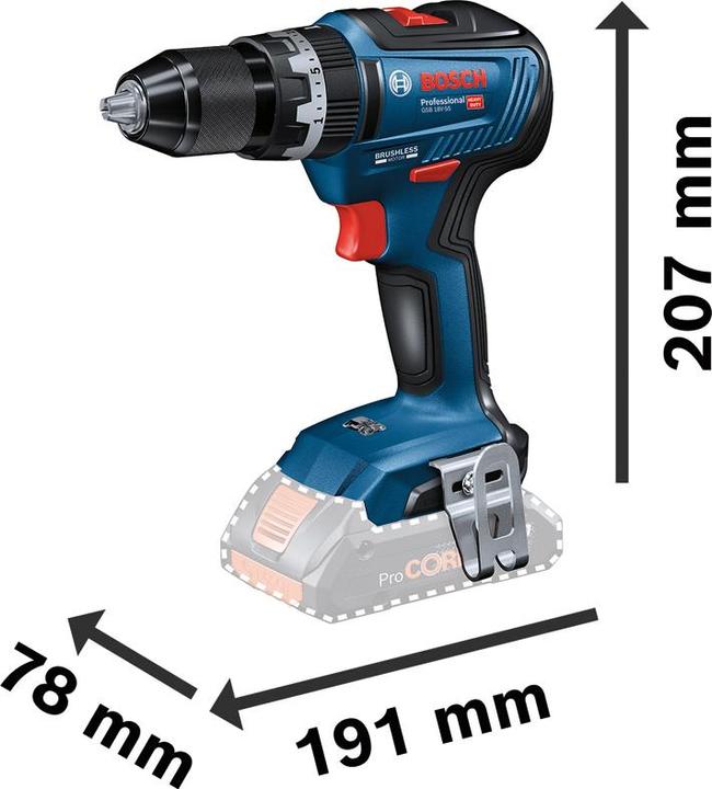 Immagine prodotto Bosch Professional GSB 18V-55 (Batteria ricaricabile)