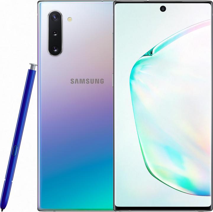 Produktbild Samsung Galaxy Note 10 (256 GB, Aura Glow, 6.30", Dual SIM, 16 Mpx, 4G)