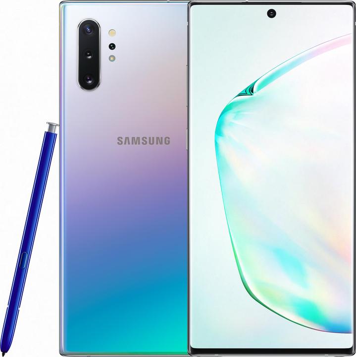 Produktbild Samsung Galaxy Note10+ (512 GB, Aura Glow, 6.80", Hybrid Dual SIM, 16 Mpx, 4G)