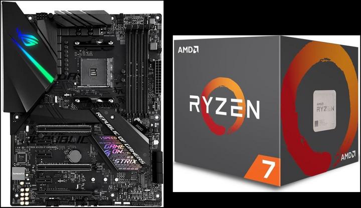 Produktbild ASUS X470-F + Ryzen 7 2700X