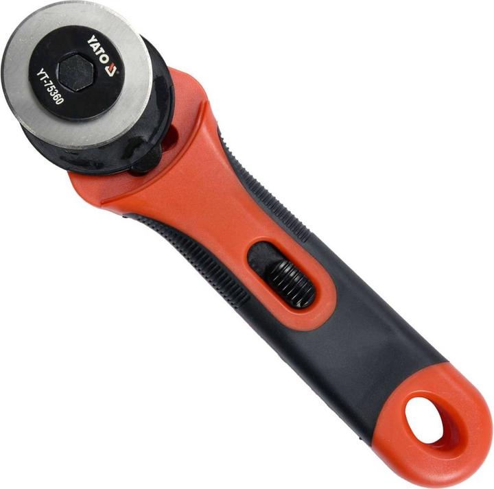 Actual product image Yato Professional rolling knife 45 mm | with soft grip | forward and backward | YT-75360