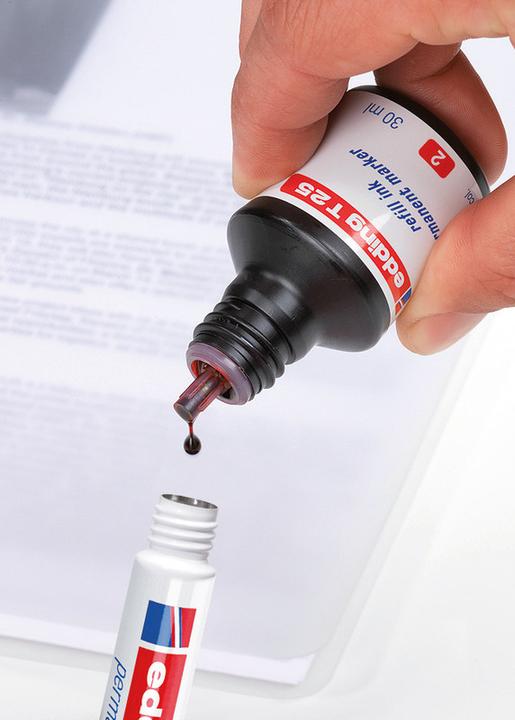 Actual product image Edding Refill ink T25 (ink cartridges, Red, 35 mm)