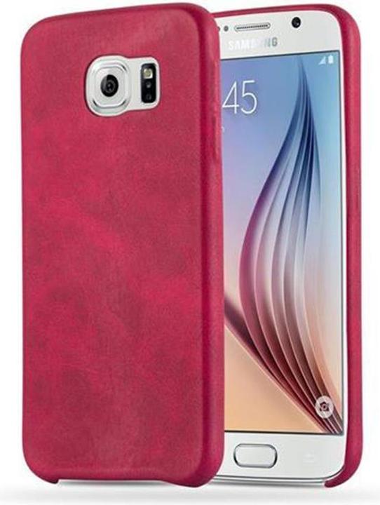 Actual product image Cadorabo Hard cover faux leather with texture (Samsung Galaxy S6)