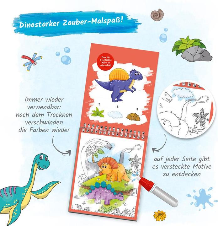 Actual product image Water Colouring Fun with Magic Pen Dinosaur