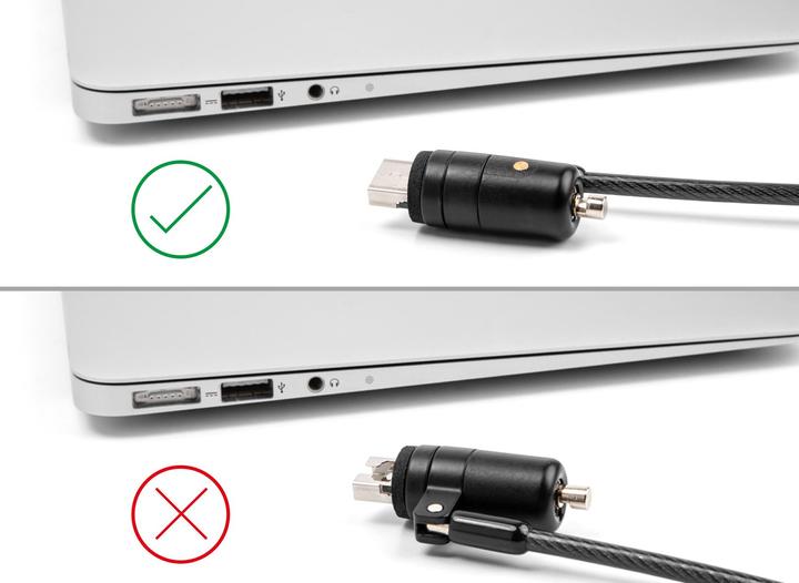 Actual product image Navilock Delock Notebook Fuse Cable for USB Type-A Socket with Key