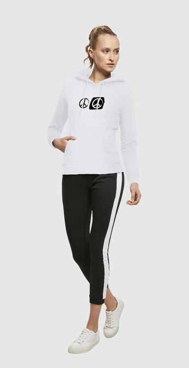 Produktbild Merchcode Ladies Peace - Double Peace White Hoody - 161547 (XL)
