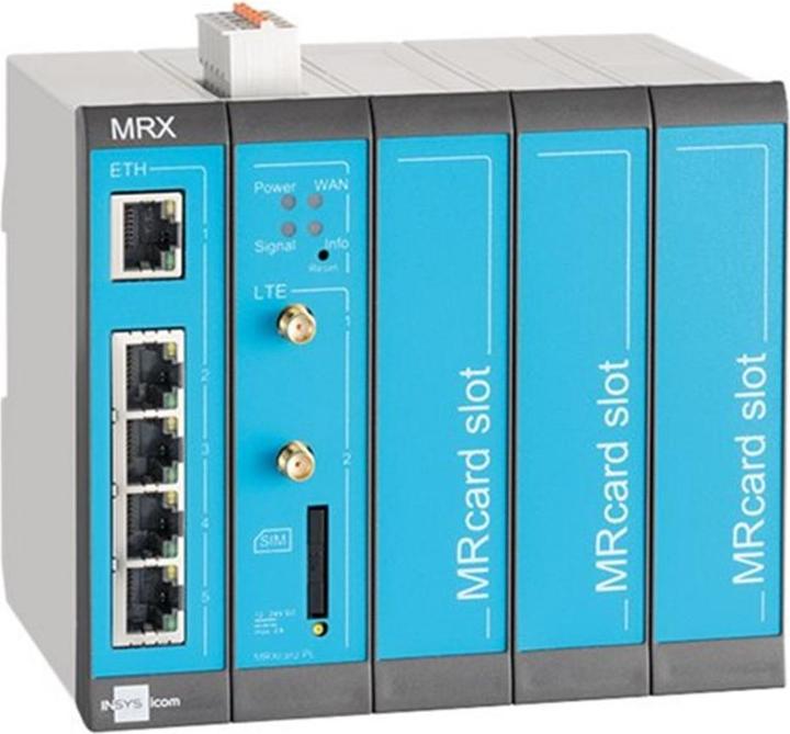 Image du produit Insys icom MRX5 LTE routeur LTE modulaire VPN LTE/HSPA/UMTS/EDGE/GPRS 5xEthernet 10/100BT 2xdig.Un MRca...