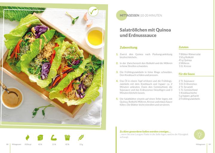 Produktbild Vegetarische Diät - Ernährungsplan zum Abnehmen für 30 Tage (Deutsch, Peter Kmiecik, 2020)