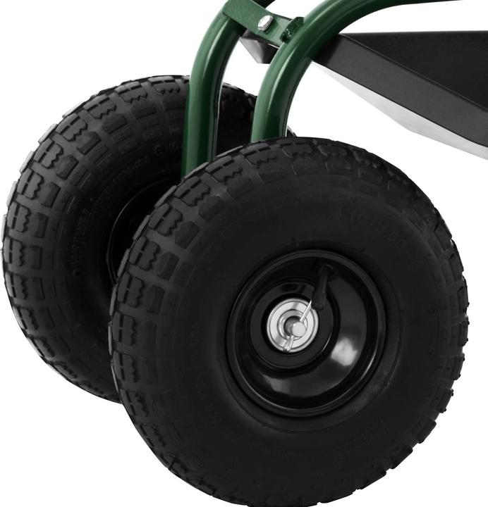 Produktbild Hillvert Fahrbarer Gartensitz Rollsitz Garten Gartenhelfer Sitzwagen Gartenwagen 150 kg (150 kg)