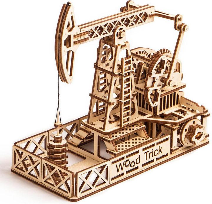 Immagine prodotto Wood Trick Impianto di produzione del petrolio - Trivella petrolifera - Kit di costruzione in legno 3D