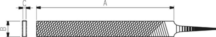 Image du produit Dick Limes de précision à pointes 200 mm taille 2 très étroites (Coupe 2, 200 mm)