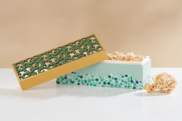 Produktbild VBS Holzschachtel "Ornament-Schnörkel"