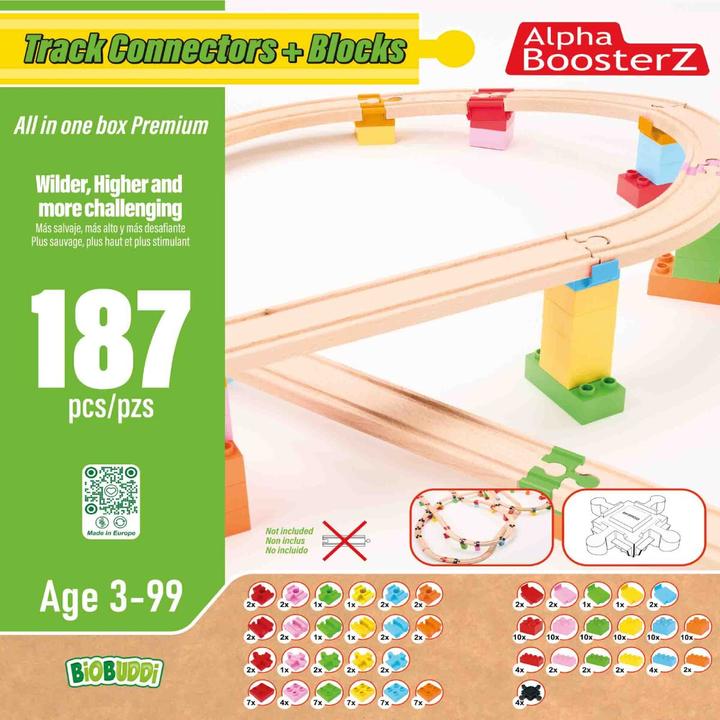 Image du produit Biobuddi Alpha Boosterz - Track Connectors - All in one block box Premium - (210-20240415)