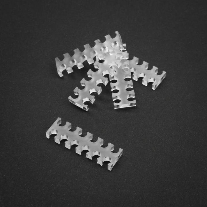 Immagine prodotto King Mod Pettine per cavi a 12 slot 3mm piccolo - trasparente - Set di 5